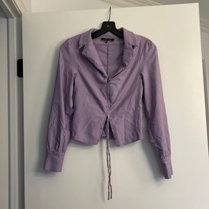 Blue blush Y2K Purple Blouse